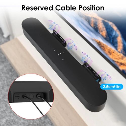 BYLD Soundbar Mount for Sonos Beam, Wall Mount Bracket Compatible with Gen 1 & Gen 2, Sonos Beam Sound Bar Mounting Bracket Under TV, Includes All Necessary Mounting Hardware, Mounts Bracket