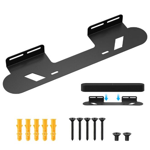 BYLD Soundbar Mount for Sonos Beam, Wall Mount Bracket Compatible with Gen 1 & Gen 2, Sonos Beam Sound Bar Mounting Bracket Under TV, Includes All Necessary Mounting Hardware, Mounts Bracket