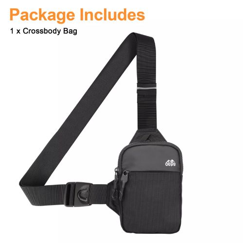 BYLD Men Women Sling Shoulder Bag Waterproof Crossbody Handbag Nylon Chest Pack Travel Sport Mini Phone Packet Purse Wallet Pouch with Adjustable Strip