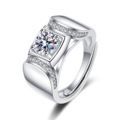 Korean Style Cross border Accessories Men's Full Diamond Fashion Ring, Large Open Mouth Men's Ring