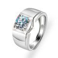 Korean Style Cross border Accessories Men's Full Diamond Fashion Ring, Large Open Mouth Men's Ring
