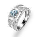 Korean Style Cross border Accessories Men's Full Diamond Fashion Ring, Large Open Mouth Men's Ring
