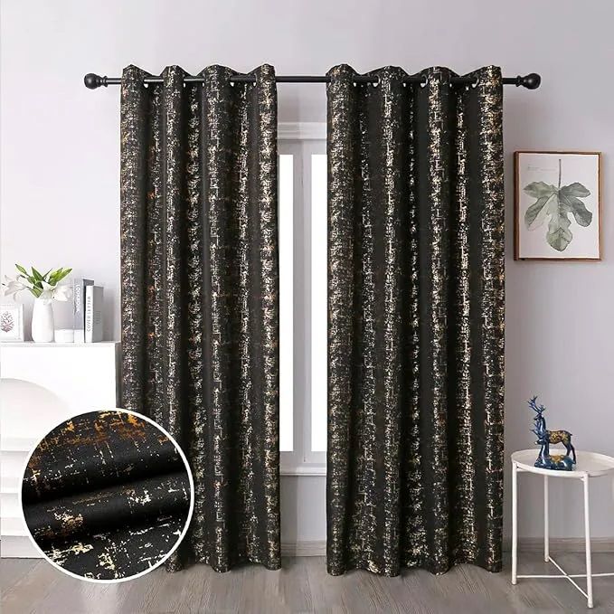 Classic Heavy Velvet  Curtains -3pcs, 1.5m Each +3m - Sheer