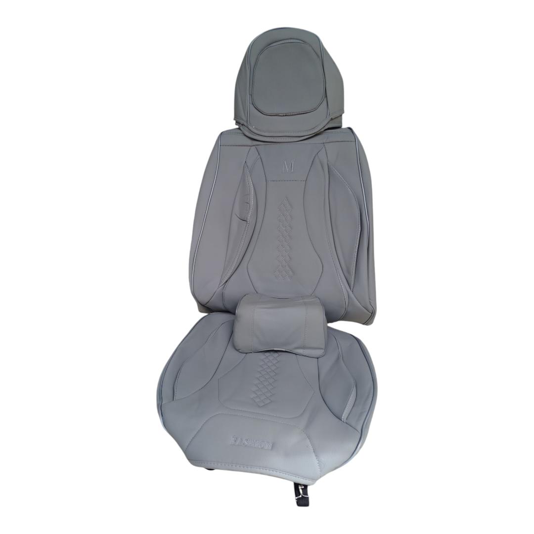 Heavy duty Elegant soft leather 5 seater car seat covers(grey)