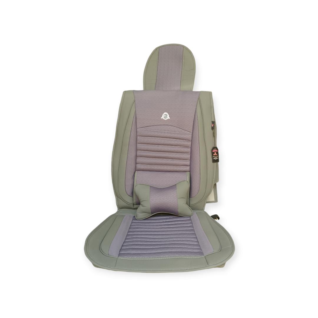 Heavy duty Elegant soft leather 5 seater car seat covers(grey)