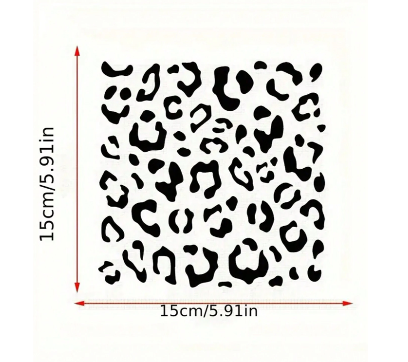 Chic Leopard Print Waterproof Vinyl Decals - Car Stickers for side Mirrors & Windows - Durable Easy-Apply Vehicle Accessories - Trendy Animal Print Decals for Various Surfaces - Fashion Car Decorative