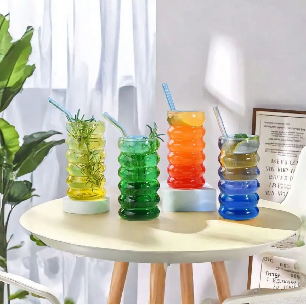 Ripple Drinking Glasses Cup Cocktail Glass 500ml