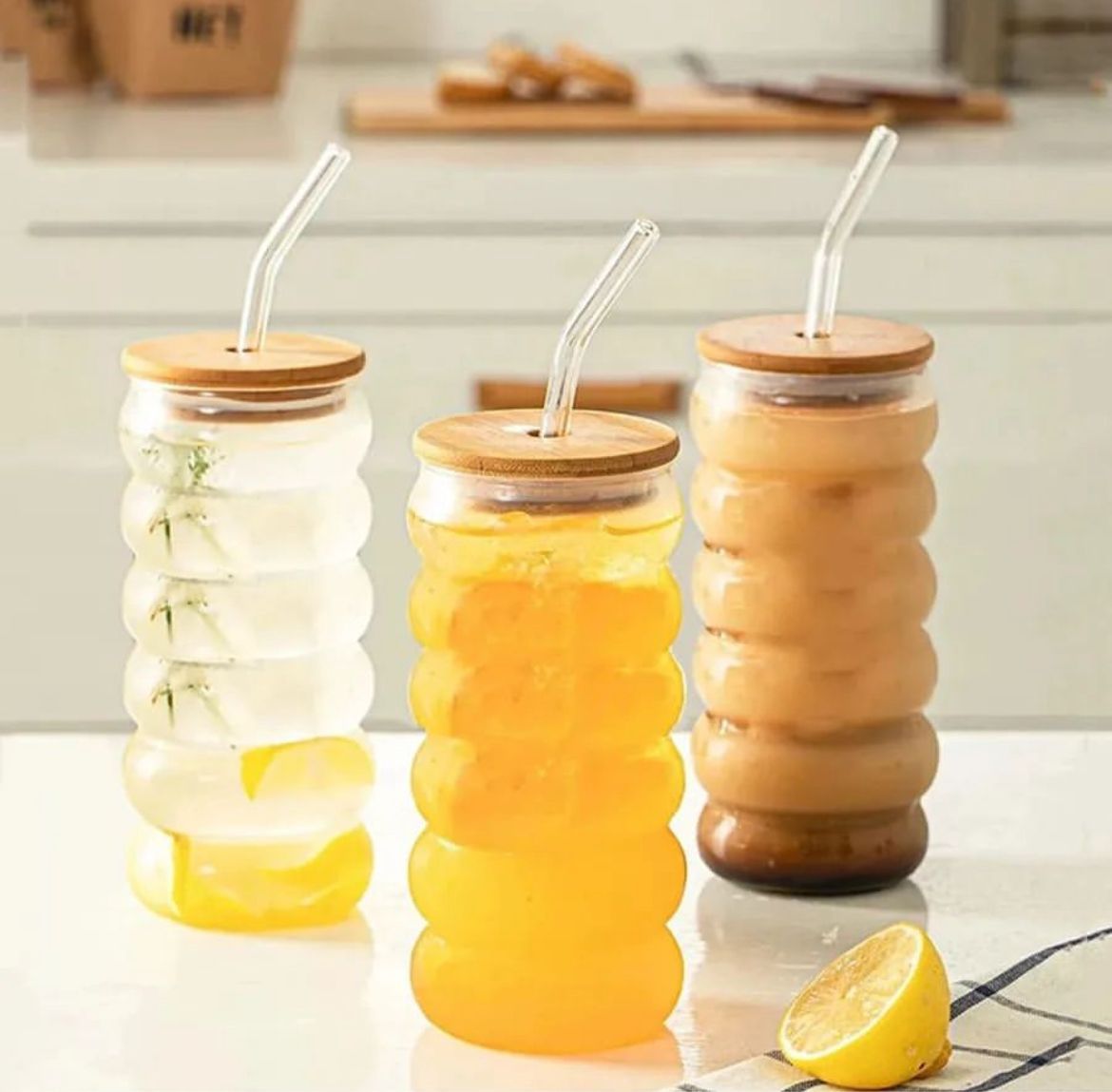 Ripple Drinking Glasses Cup Cocktail Glass 500ml