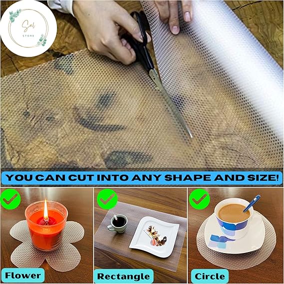 Shelf Liner, Non Slip Shelf Liner for Kitchen Cabinets,Drawers,Shelves,Wide Shelf Liner Non Slip, Drawer Liners Non Adhesive for Kitchen Cabinets,Bedroom Dresser