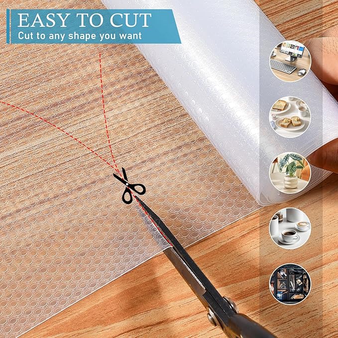 Shelf Liner, Non Slip Shelf Liner for Kitchen Cabinets,Drawers,Shelves,Wide Shelf Liner Non Slip, Drawer Liners Non Adhesive for Kitchen Cabinets,Bedroom Dresser