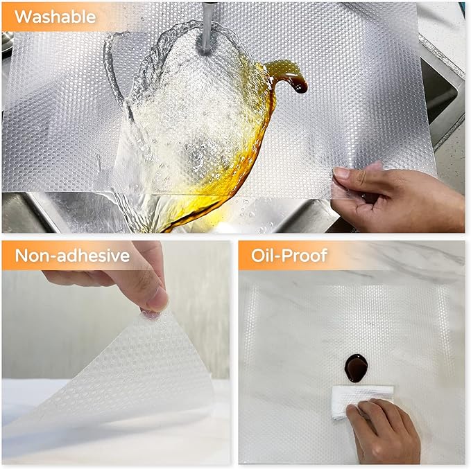 Shelf Liner, Non Slip Shelf Liner for Kitchen Cabinets,Drawers,Shelves,Wide Shelf Liner Non Slip, Drawer Liners Non Adhesive for Kitchen Cabinets,Bedroom Dresser