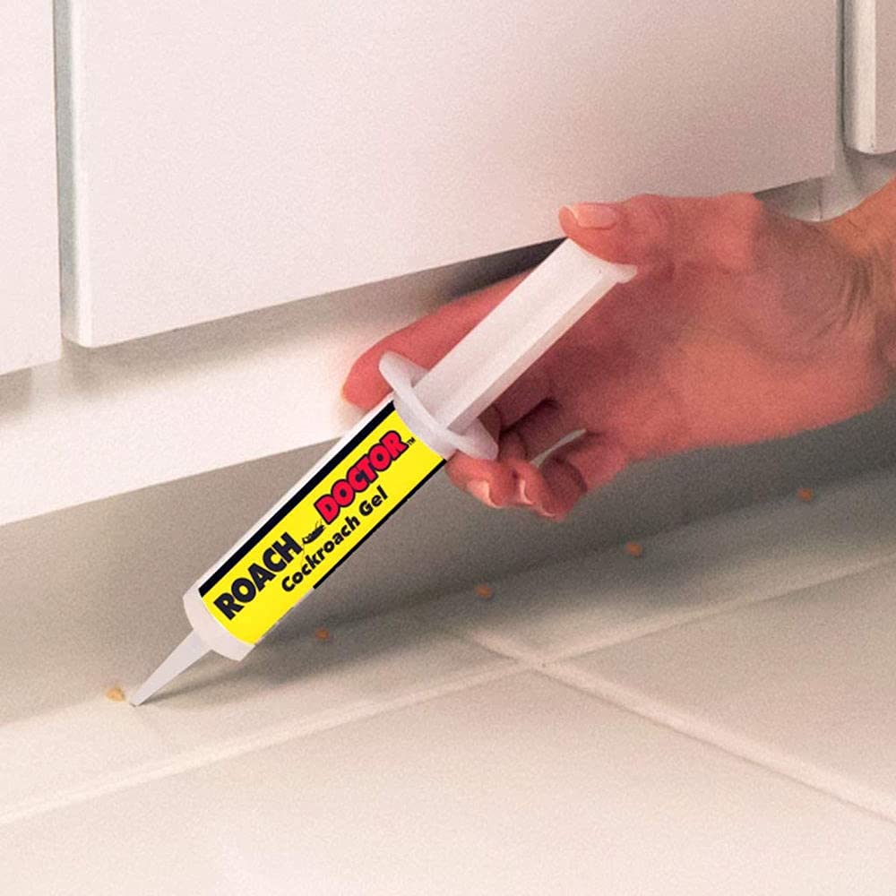 Roach Doctor Cockroach Gel Ready-to-Use Cockroach Gel Bait - Outdoor & Indoor Roach Killer with Syringe Applicator