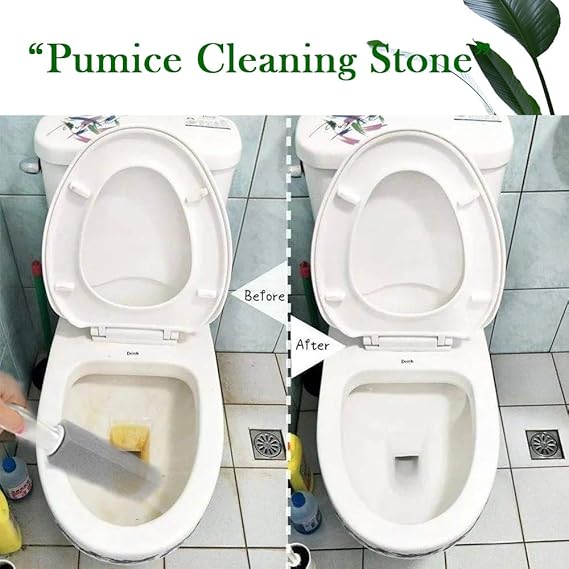 Pumice Stone Toilet Bowl Cleaner, Pumice Stone for Toilet Cleaning, Toilet Pumice Stone with Handle