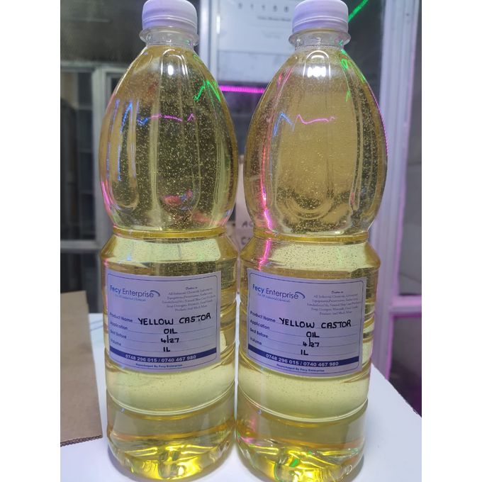 Yellow Castor Oil Cold Pressed Organic Oil( Pure)