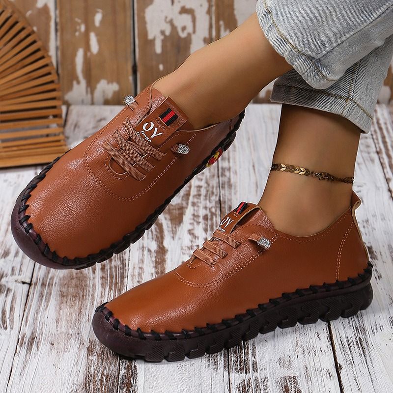 Africa new spring/summer new cross-border soft sole Rome breathable retro casual suture beef tendon sole large size men's and women's single shoes