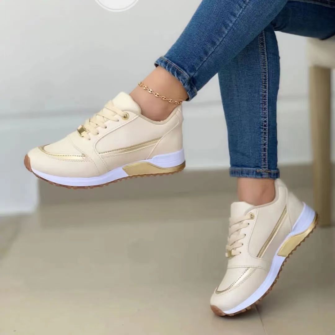 2025 African women's new foreign trade large size sports shoes female autumn Europe and the United States color women casual comfortable single shoes female spot wholesale