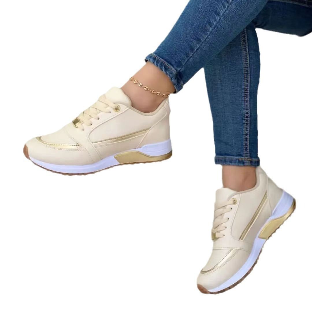 2025 African women's new foreign trade large size sports shoes female autumn Europe and the United States color women casual comfortable single shoes female spot wholesale