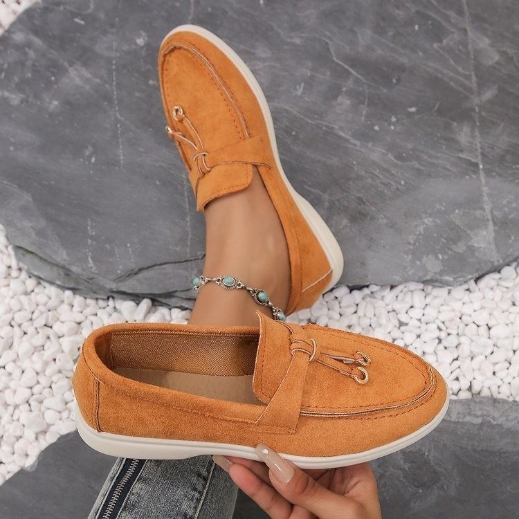 Africa new women Amazon foreign trade explosion 2023 autumn new fashion single shoes all flat comfortable loafers casual shoes women