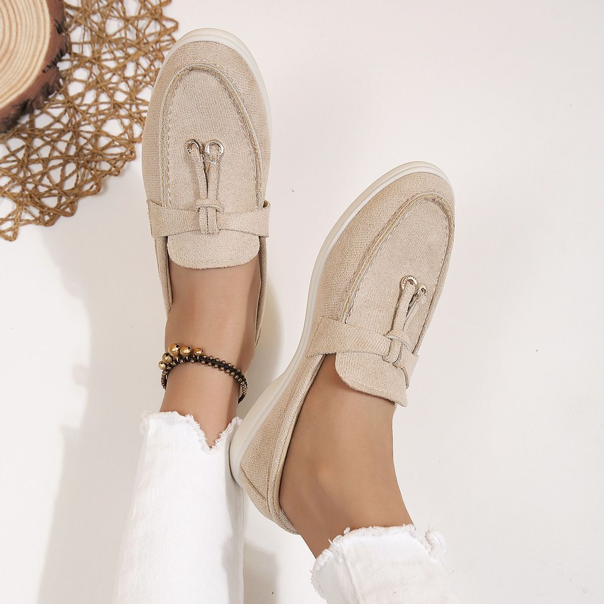 Africa new women Amazon foreign trade explosion 2023 autumn new fashion single shoes all flat comfortable loafers casual shoes women
