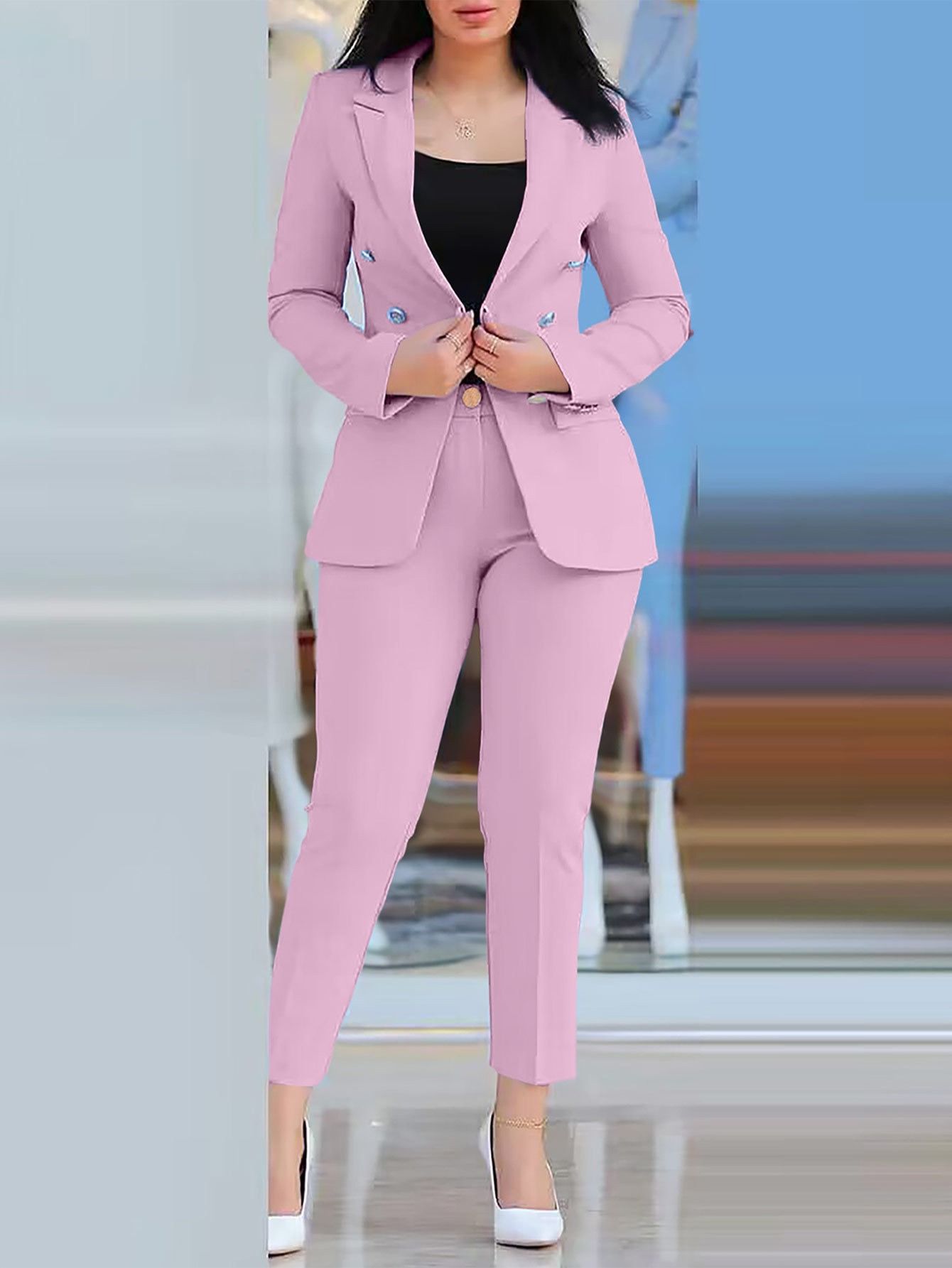 2024 Africa new women new fashion casual professional women's suit set temperament elegant conventional sleeve women's suit set