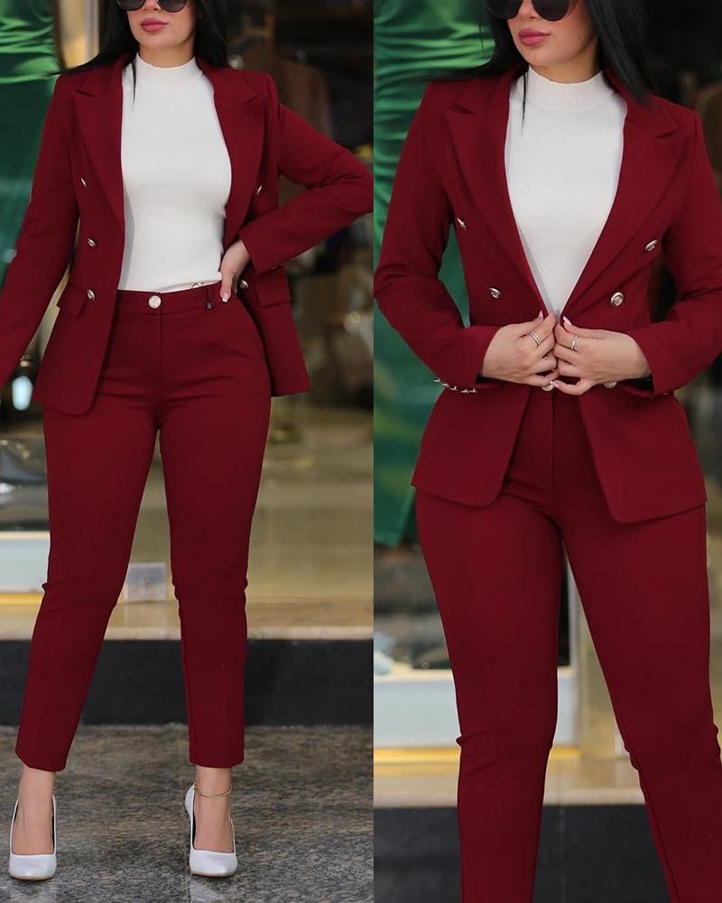 2024 Africa new women new fashion casual professional women's suit set temperament elegant conventional sleeve women's suit set