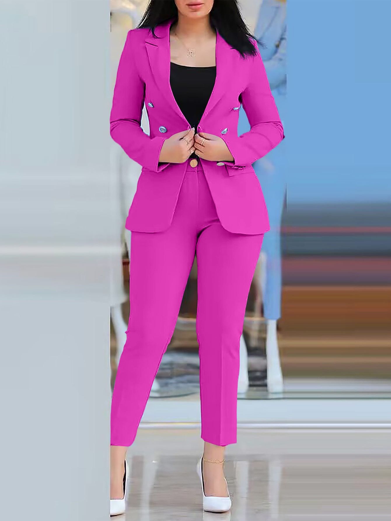 2024 Africa new women new fashion casual professional women's suit set temperament elegant conventional sleeve women's suit set