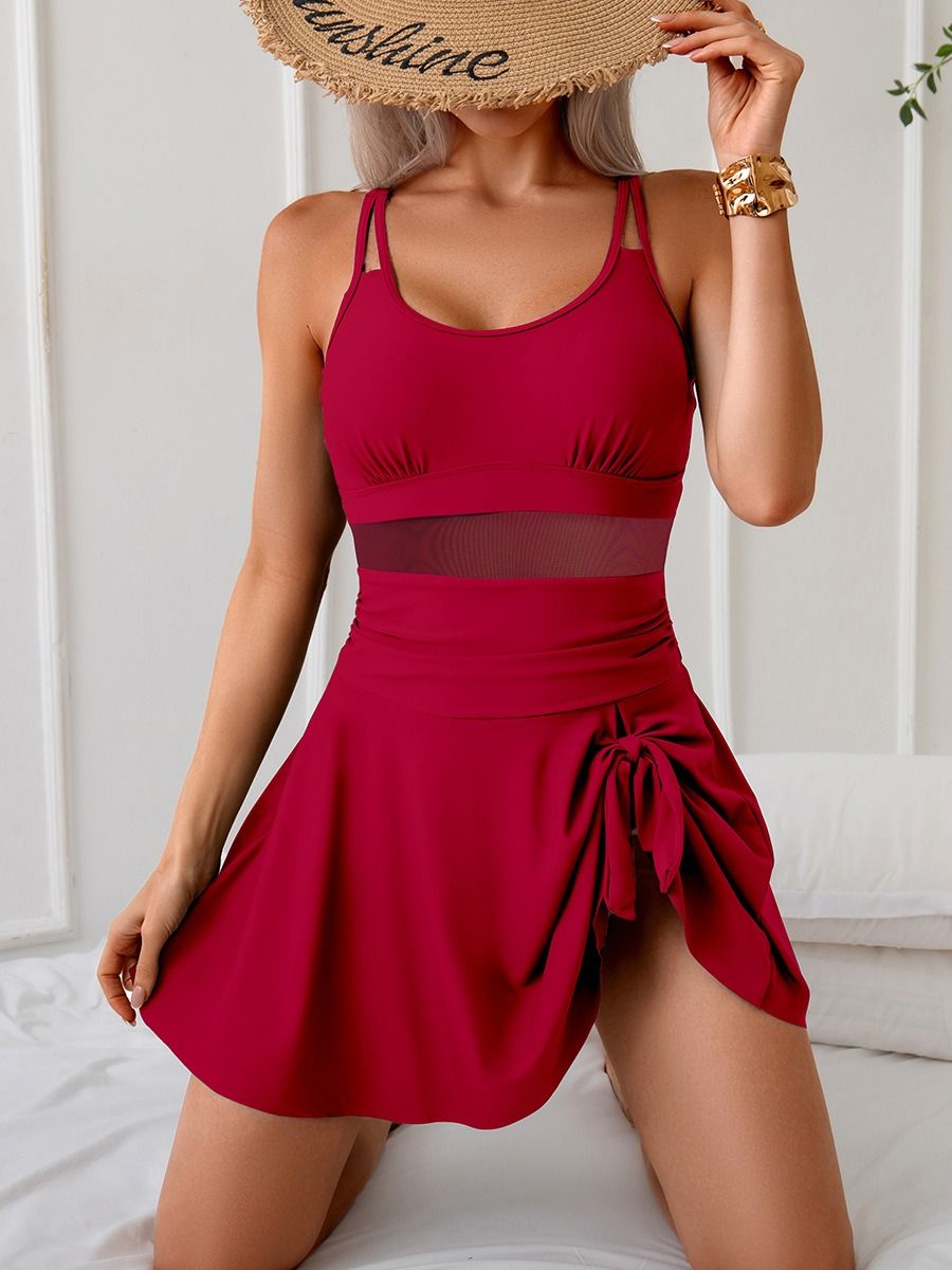 Africa swimsuit 2025 new one-piece swimsuit women cross-border Amazon ladies quick dry tight swimsuit skirt manufacturers one-piece swimsuit wholesale spot