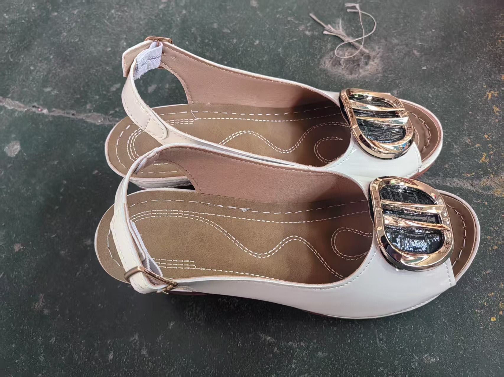 2025 Summer/Autumn New Style Large Size Women's High Heel Sandals with Fish Mouth Design Africa European American Style Polyurethane Sole Roman Sandals Casual Style