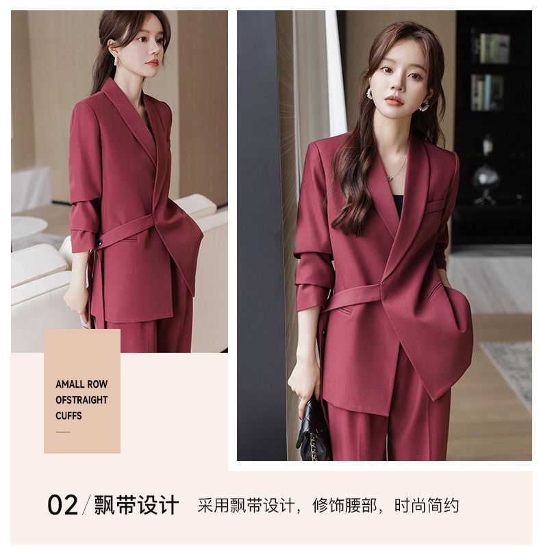 2026 African-European Spring-autumn New Professional Suit Set Women High-end Professional Attire Formal Wear Fashionable Casual Work Clothes comfortable Breathable Long-sleeved Design Simple Elegant