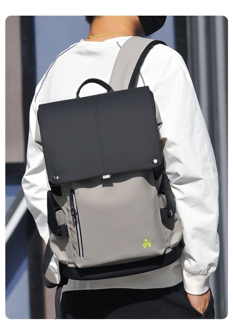 2025 African-European Casual Double-shoulder Bag Men Suitable Business Commuting Multi-functional Computer Backpack Made Oxford Fabric Large Capacity Leisure Travel Features Embroidery Men's Backpack