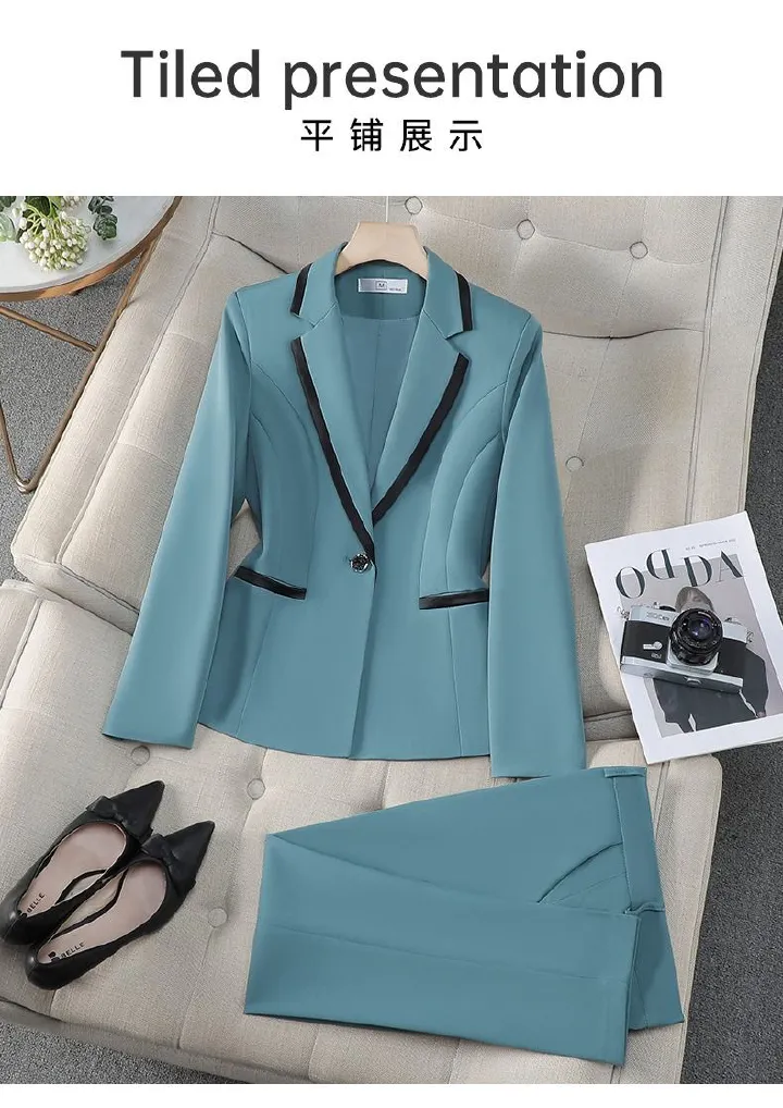 2025 African European Formal Women's Professional Wear Stylish Western Suit Sets Korean Style Slim-fit Elegant Suitable College Students High-end Office Work Wear Intellectual Commuting Elegant