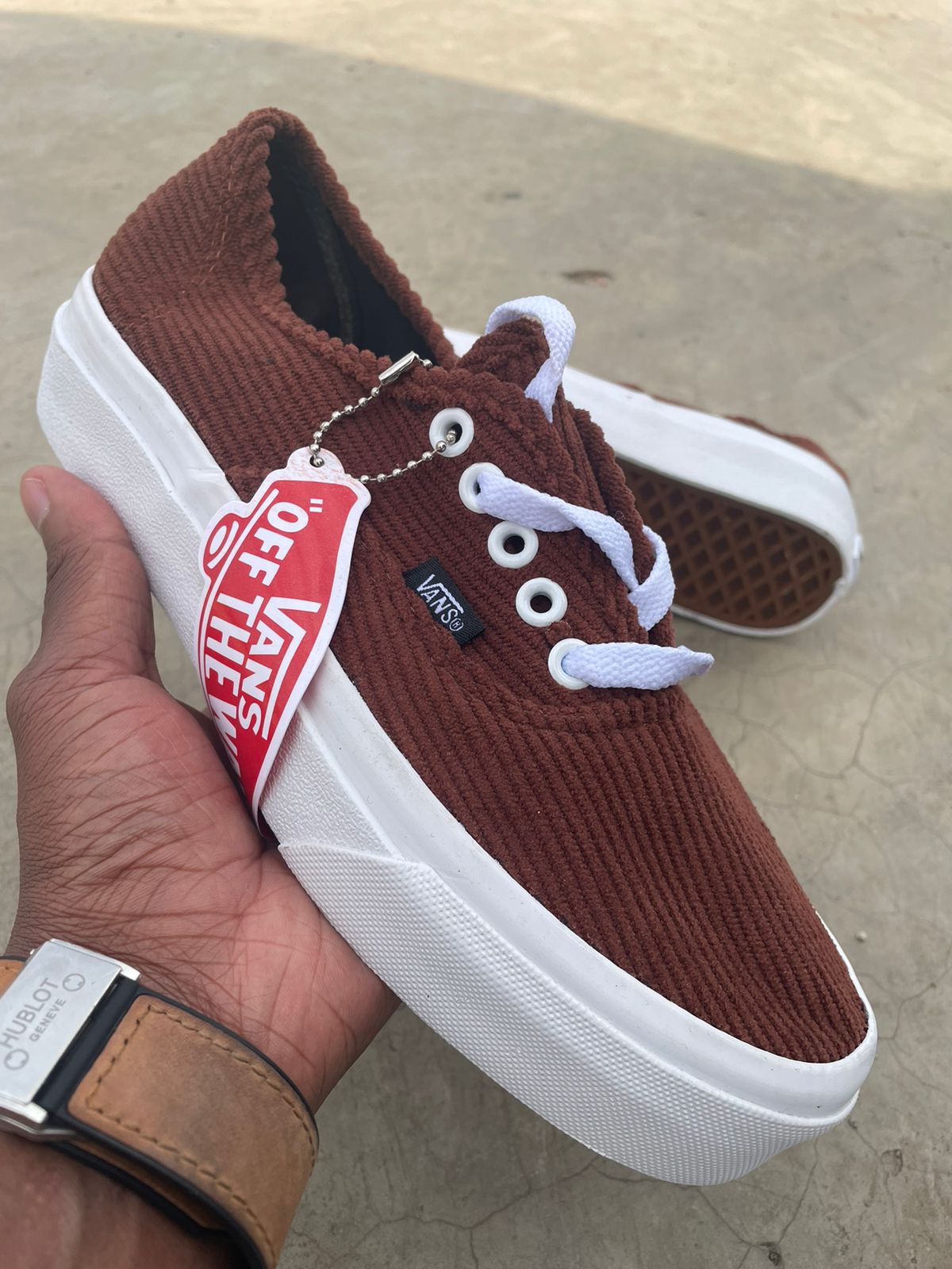 Unisex Corduroy Material Vans-Style Rubber Shoes with Double Sole – Trendy Casual Sneakers, Durable Non-Slip Sole, Comfortable Everyday Wear for Men & Women