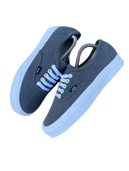 Unisex Corduroy Material Vans-Style Rubber Shoes with Double Sole – Trendy Casual Sneakers, Durable Non-Slip Sole, Comfortable Everyday Wear for Men & Women