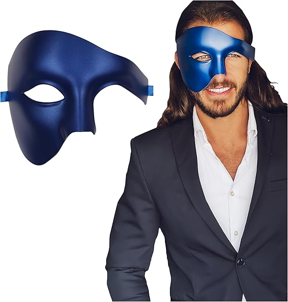 Masquerade Cosplay Masks Fashion Creative Phantom Half Face Mask Carnival Costume Props Halloween Party Anonymous Face Opera one eyed masquerade mask