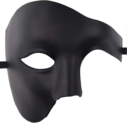 Masquerade Cosplay Masks Fashion Creative Phantom Half Face Mask Carnival Costume Props Halloween Party Anonymous Face Opera one eyed masquerade mask