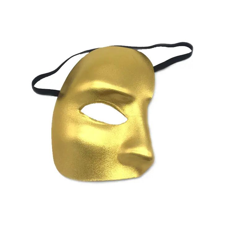 Masquerade Cosplay Masks Fashion Creative Phantom Half Face Mask Carnival Costume Props Halloween Party Anonymous Face.Masquerade Cosplay Masks Fashion Creative Phantom Half Face Mask Carnival Costume