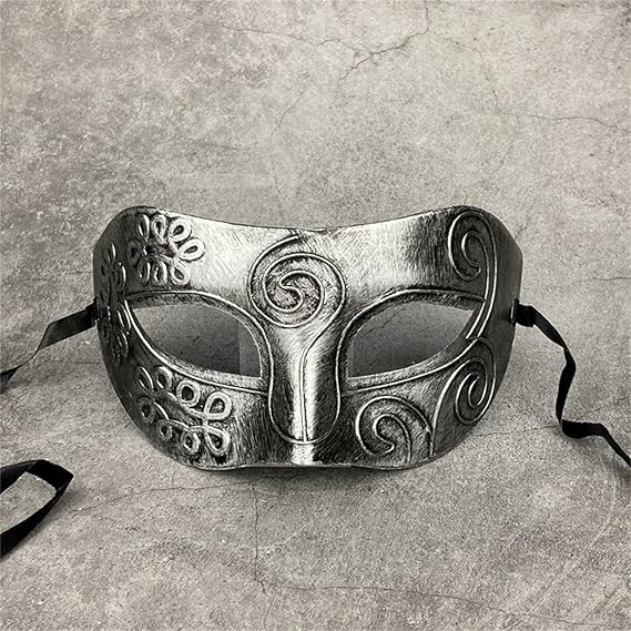 Vintage Greek Roman party Masquerade Masks Halloween Masquerade Carnival Antique Half Face MaskCarved Venetian Mask Rome Men and women Party Mask Halloween Masks for Adults Antique Mould.party mask