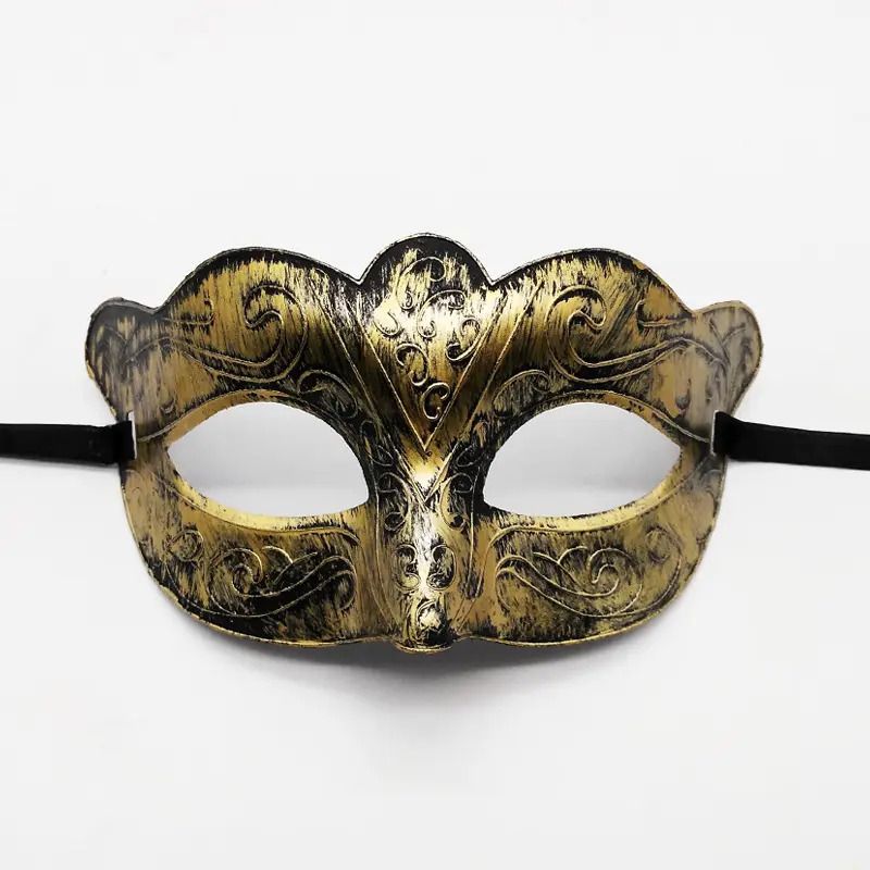 Vintage Greek Roman party Masquerade Masks Halloween Masquerade Carnival Antique Half Face MaskCarved Venetian Mask Rome Men and women Party Mask Halloween Masks for Adults Antique Mould.party