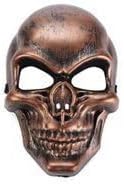 full face masquerade Halloween Full Face Skull Skeleton Mask Hunting Scary Mask Party Costume Good Quality Halloween Mask Horror Show Prop Scary Face Masks Spooky Skull Mask Full Face Silver Gold Colo