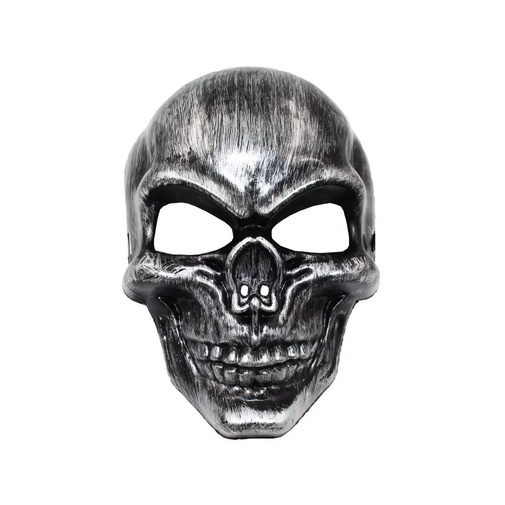 full face masquerade Halloween Full Face Skull Skeleton Mask Hunting Scary Mask Party Costume Good Quality Halloween Mask Horror Show Prop Scary Face Masks Spooky Skull Mask Full Face Silver Gold Colo