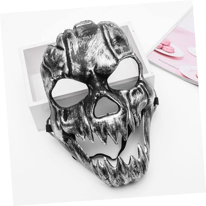 Horror  Skull Face Mask masquerade Party Mask Halloween Plated Mask Halloween Mask Scary Halloween Mask Mask Masquerade Masks Cloud Plush  Halloween Party Decorations Prom Clothing