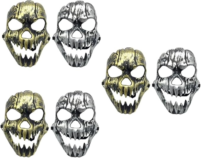 Horror  Skull Face Mask masquerade Party Mask Halloween Plated Mask Halloween Mask Scary Halloween Mask Mask Masquerade Masks Cloud Plush  Halloween Party Decorations Prom Clothing