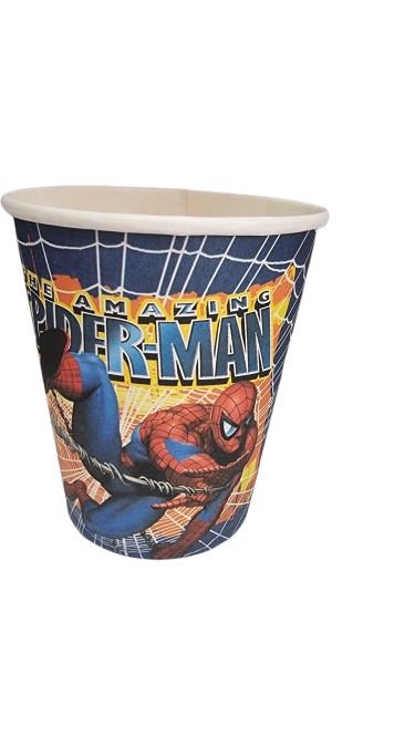 Marvel Spiderman Theme Tableware Set for Birthday Holiday Parties Cross-Border Paper Plate Cup Paper Towel. Procos - S Spider Man Crime Fighter Party Set,Piece Set,Plates,Cups, Napkins,party plates.