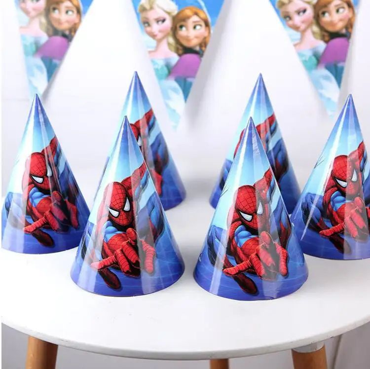Marvel Spiderman Theme Tableware Set for Birthday Holiday Parties Cross-Border Paper Plate Cup Paper Towel. Procos - S Spider Man Crime Fighter Party Set,Piece Set,Plates,Cups, Napkins,party plates.