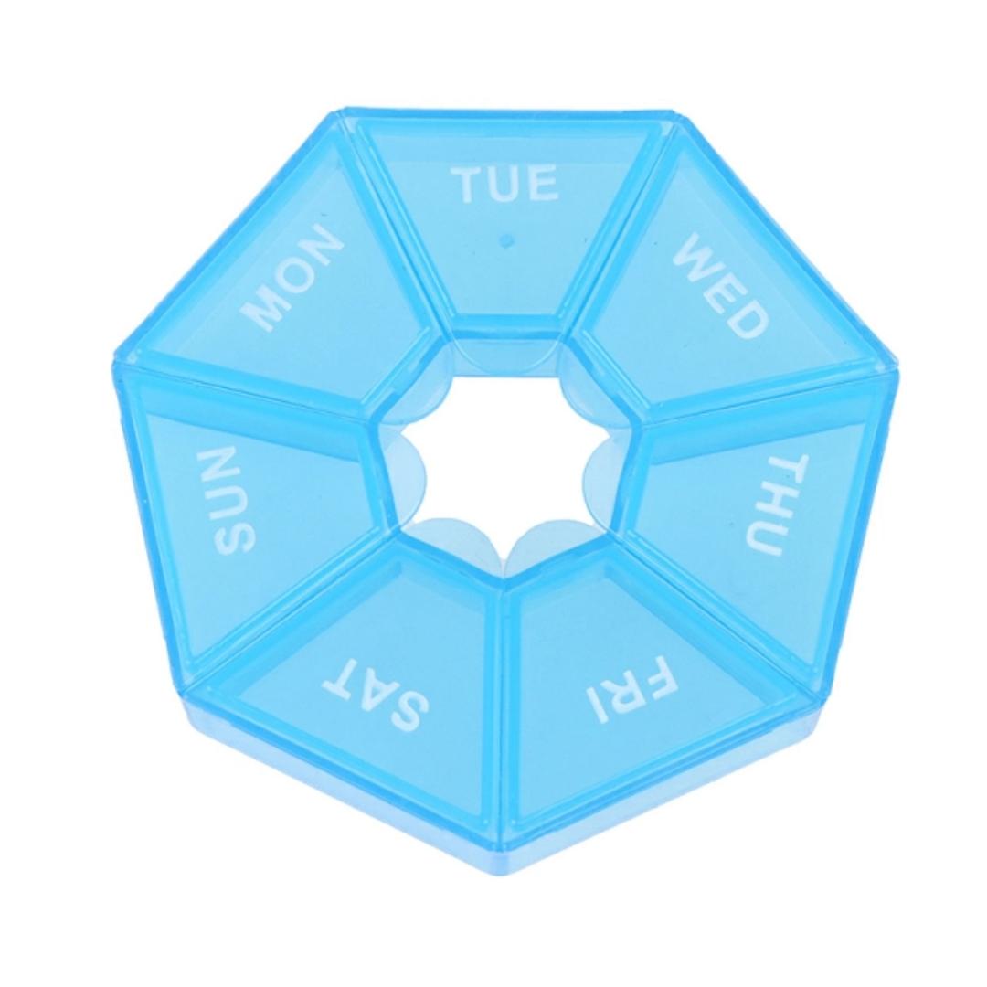 Round Pill Weekly Pill Medicine Storage container