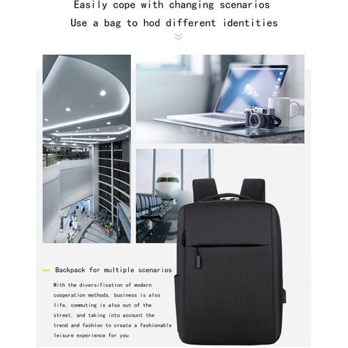 Laptop Backpack  Business Slim Durable Travel Backpacks with USB Charging Port, College Computer Bag Gifts for Men and Women Fits Notebook Note: No Power Bank Included.