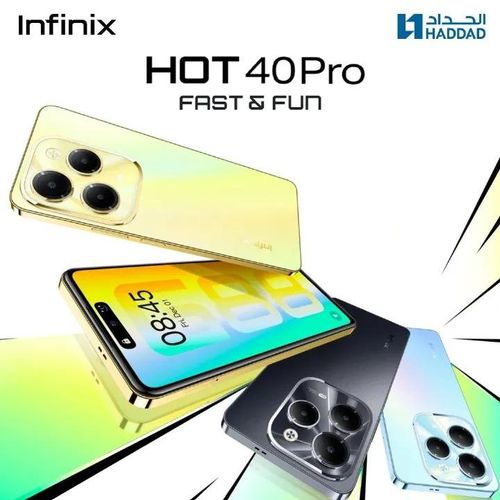 Infinix Hot 40 Pro,256GB +16GB RAM (8+8GB), 6.78" 120Hz FHD+ WITH magic ring 108MP Tripple AI Camera + 32MP Selfie Camera,33W Fast Charge 5000mAh Battery Dual SIM Helio G99 ultra processor Smartphones