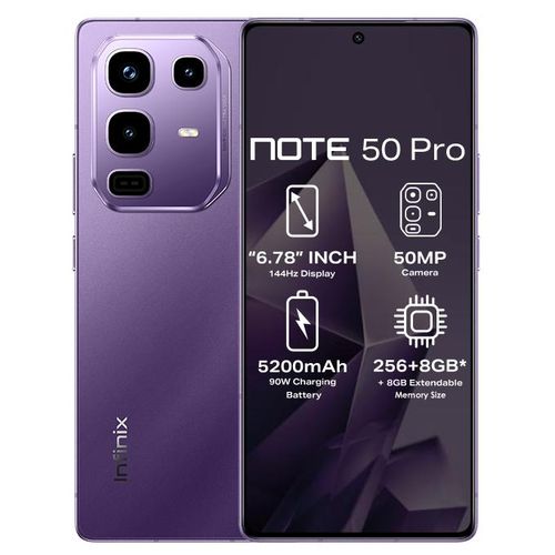 [NEW ARRIVAL DEAL] Infinix Note 50 PRO 256GB+16GB (8+8)GB RAM 6.78" 144Hz Screen Dual SIM Phone 90W 5200mAh 50MP Camera Android 15 + FREE GIFT