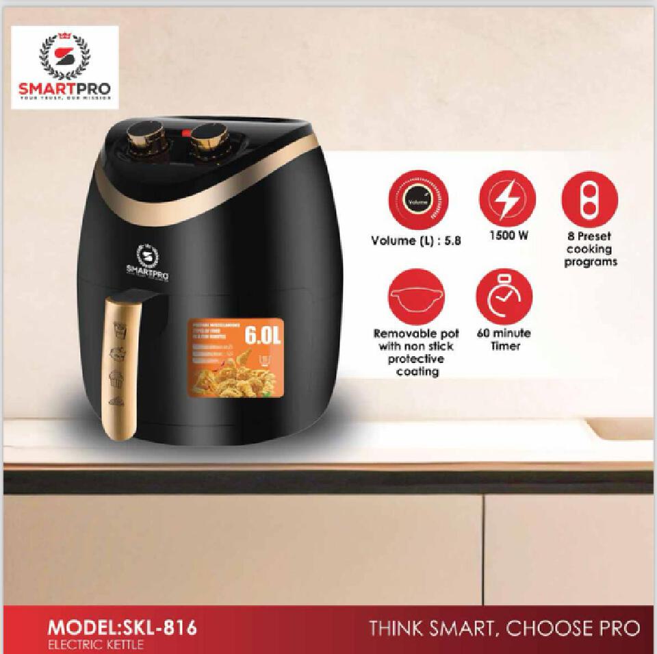 SmartPro 6Litres Electric Air Fryer SAF-232B Deep Fryer air fryer