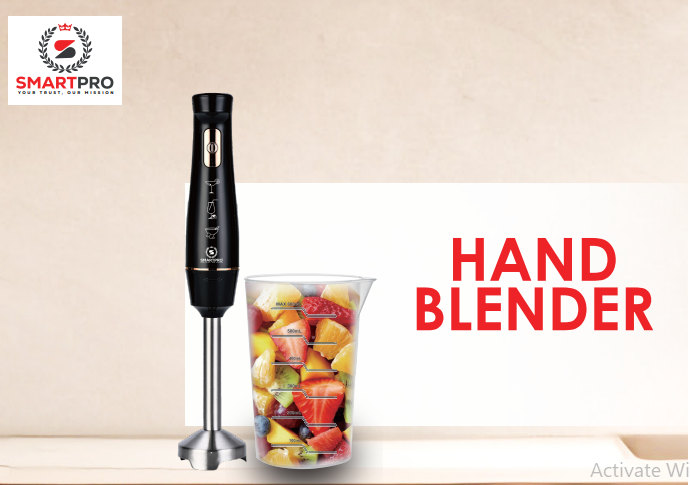 SmartPro  Hand Blender (600ml Blender Jar) SHB-313 Black